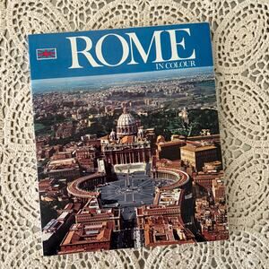 Vintage ROME IN COLOUR Soft Cover Travel Guide Technicolor Photographs Italy